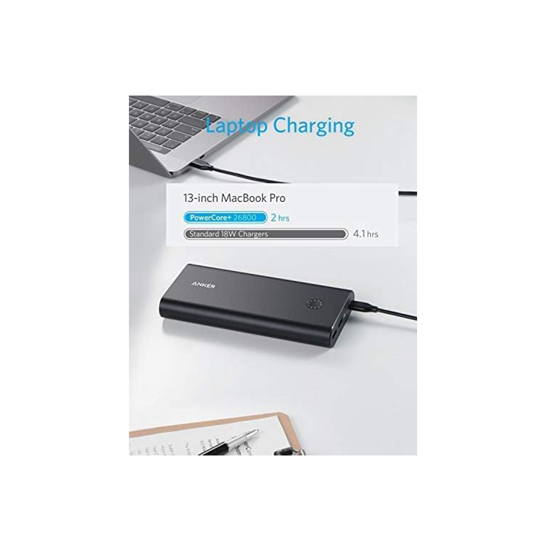 Anker Power Bank, PowerCore+ 26800 PD 45W with 30W PD Charger in Qatar Anker Power Bank, PowerCore+ 26800 PD 45W with 30W PD Charger in Qatar